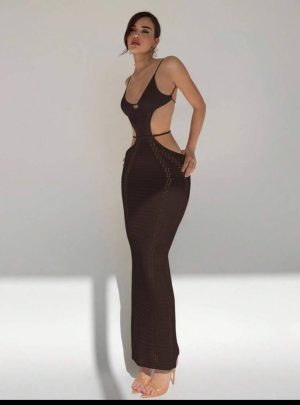 Vestido Largo Espalda Descubierta [TALLA M]