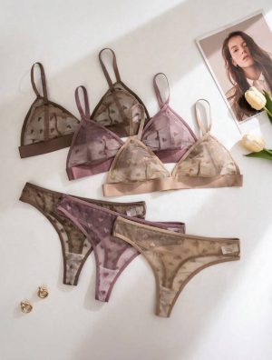 Set de Lencería Corazones en Malla [TALLA M]
