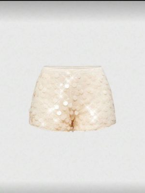 Short Mini de Lentejuelas Champán [TALLA M]