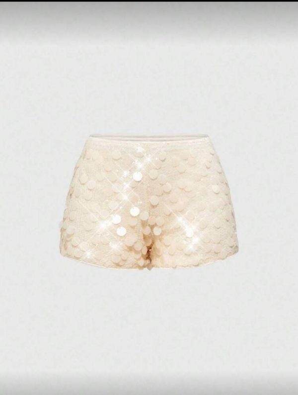 Short Mini de Lentejuelas Champán [TALLA M]