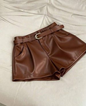 Short Estilo Cuero [TALLA M-XXS-XL]