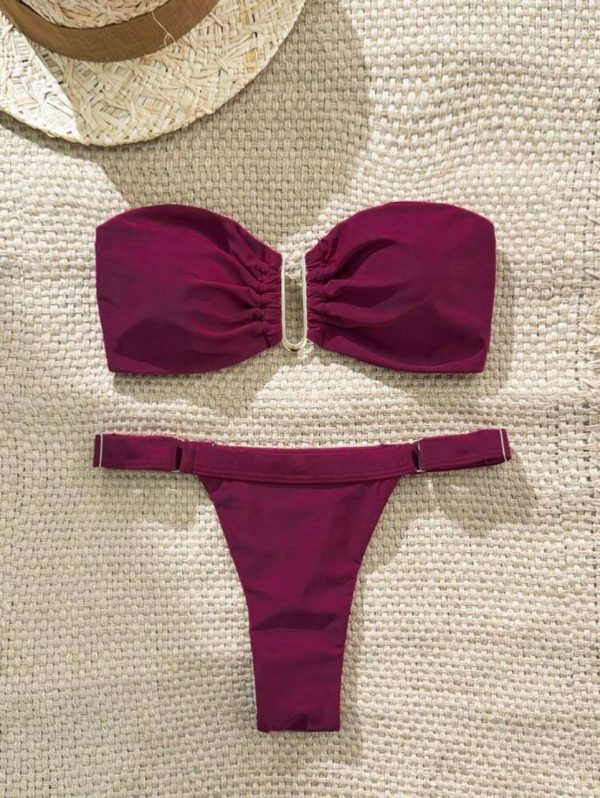 Bikini Borgoña Strapless [TALLA M]