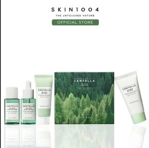 Madagascar Centella Tea-Trica Travel Kit - Acne Care 4-Step Kit, BHA foam, Pruifying Toner, Relief Ampoule, B5 Cream