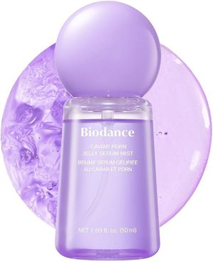 BIODANCE Caviar PDRN Jelly Serum Mist, spray facial hidratante, spray facial revitalizante y radiante, hidrogel pulverizable 50 ml