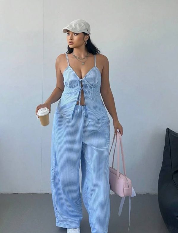 Conjunto Riviera Rayas [TALLA XL]