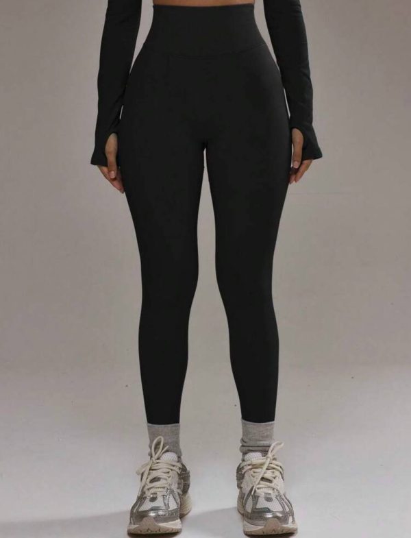 Leggings Deportivos Tiro Alto Negro